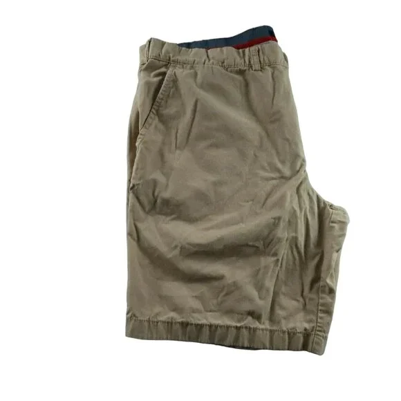 Tommy Hilfiger Shorts Men's Chinos 100% Cotton Slash Pockets Buttons Brown 42 - Picture 6 of 11